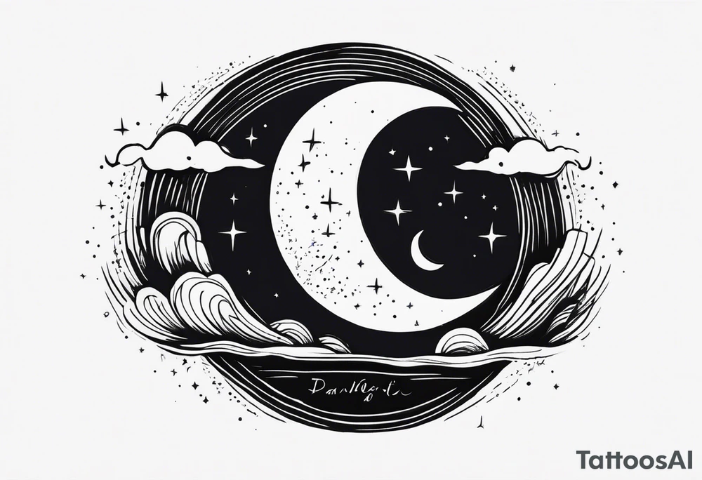 a moon with words that say dancing in the moonlight tattoo idea a moon with words that say dancing in the moonlight tattoo idea