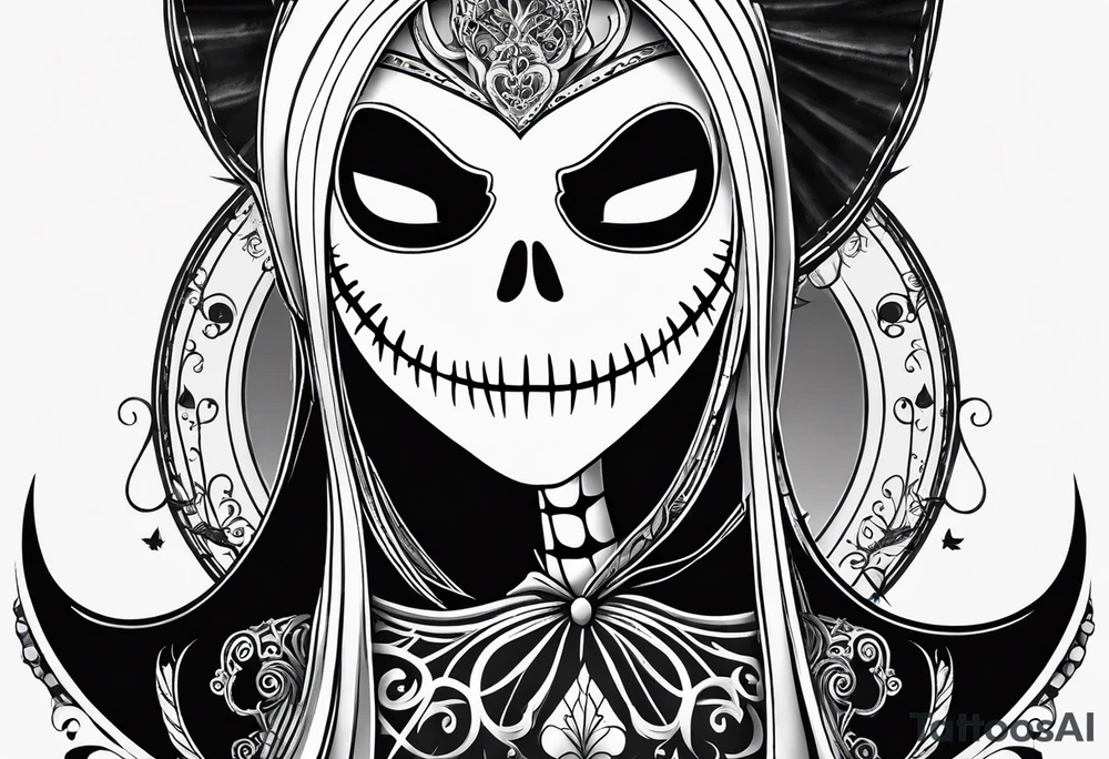 Jack skellington and sally for couple tattoo idea Jack skellington and sally for couple tattoo idea