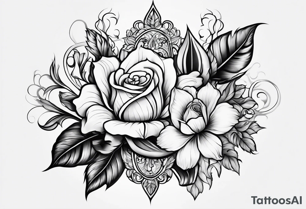 just the number 808 tattoo idea