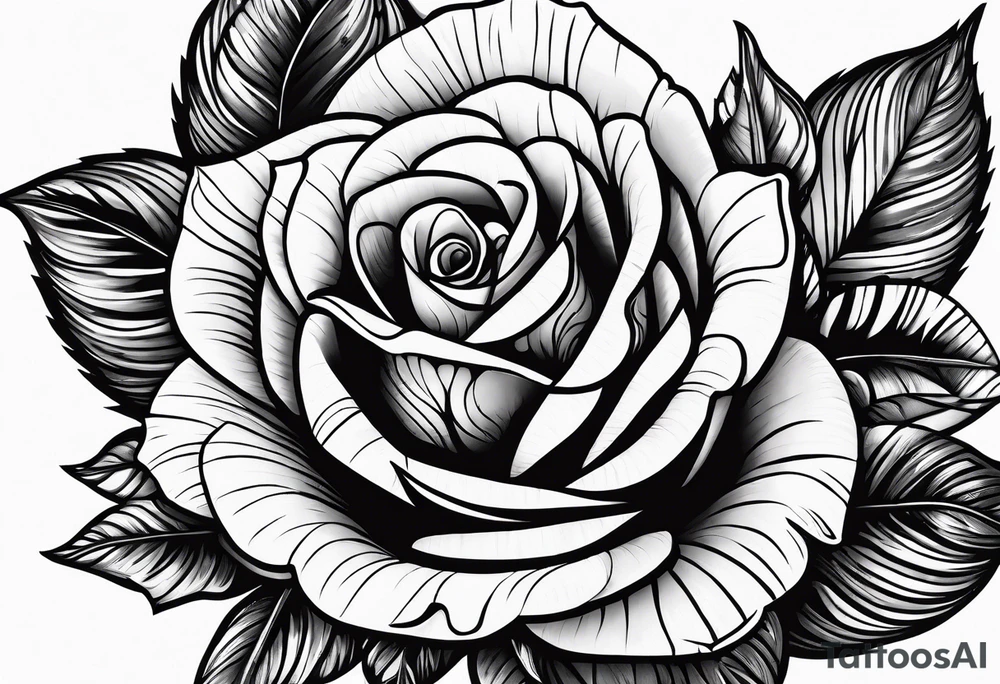 Gun bullet with rose tattoo idea