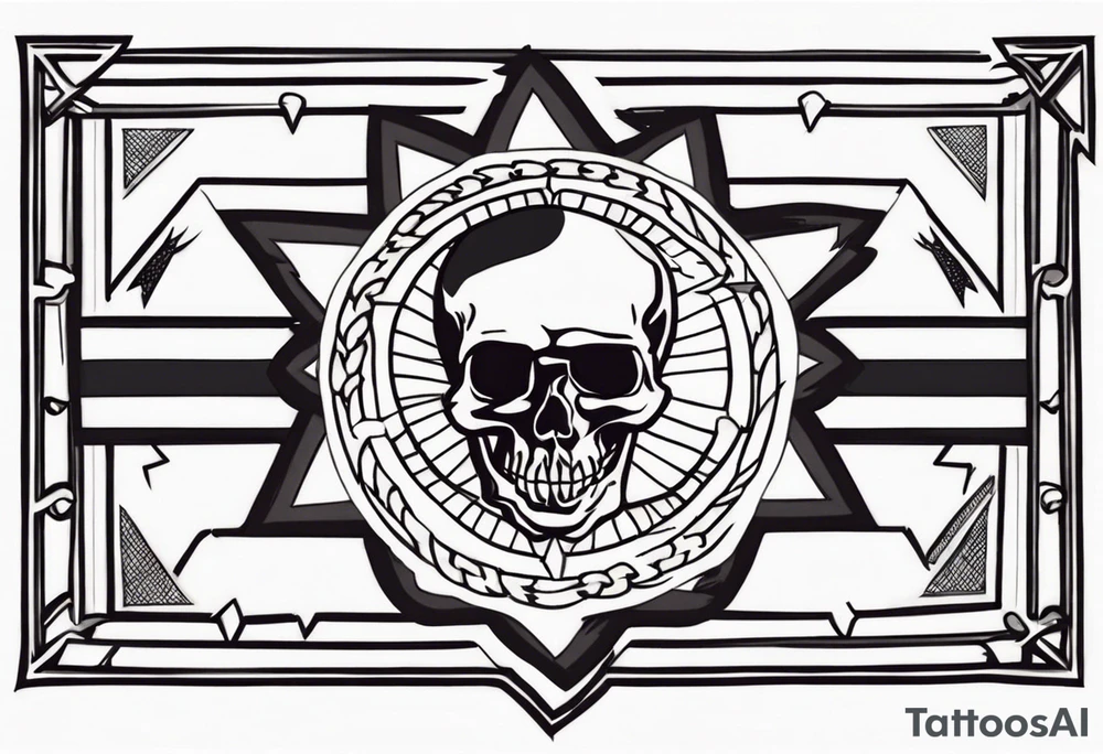 Old school prisoner of freedom tattoo idea