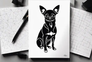 Small chihuahua tattoo idea