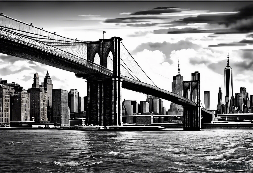 Brooklyn bridge tattoo idea