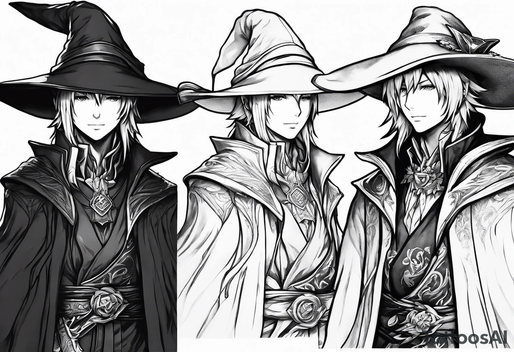 Final fantasy XIV job character Black mage tattoo idea