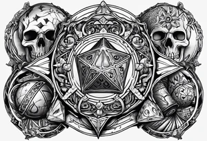 DnD 20 sided die tattoo idea