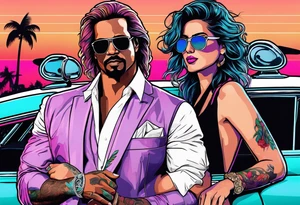 miami vice style party, no cars tattoo idea