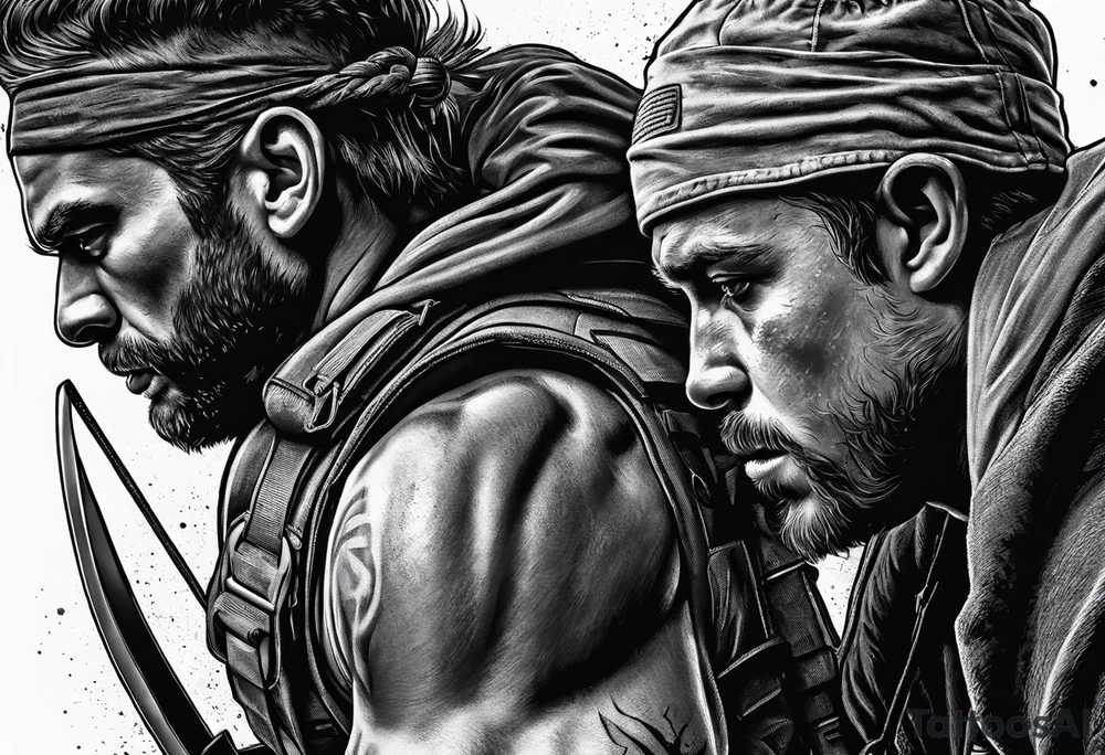 Rucking, brotherhood, shadows, fitness, GrowRuck tattoo idea