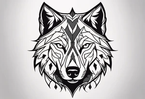 Tattoo of a wolfs head tattoo idea