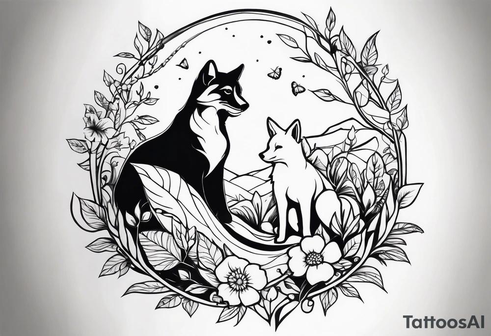 Nature, animals, outside tattoo idea