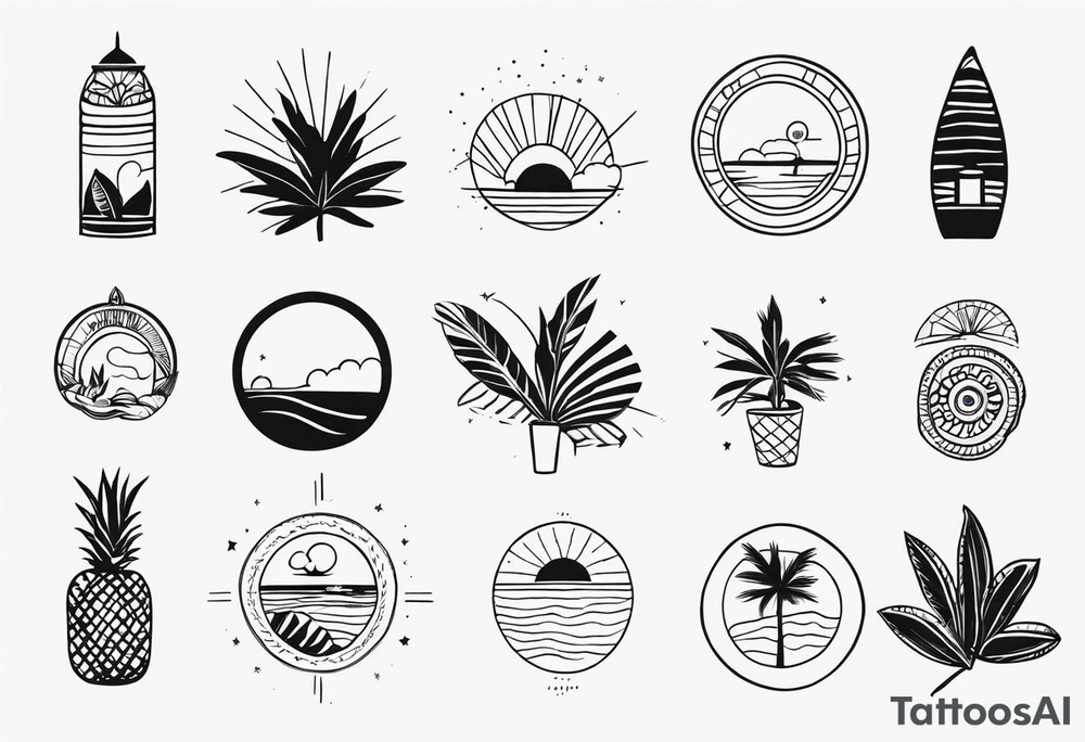 Acapulco inspired tattoos for women tattoo idea