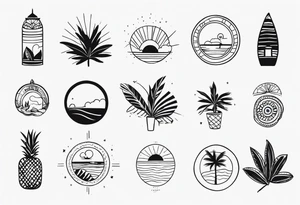 Acapulco inspired tattoos for women tattoo idea