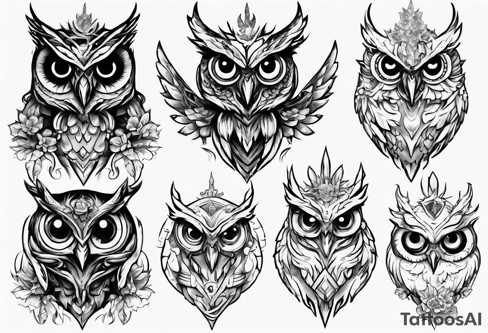 The Demon Owl Stolas, a Prince of Hell who is obsessed with gems, knowledge of astrology and poisonous plants. tattoo idea