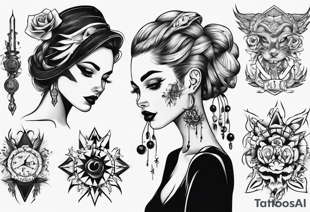 sexy tattoo girl tattoo idea