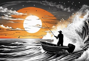 Beach Fishing
Sunset tattoo idea