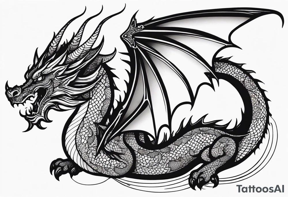 Dragon tattoo idea