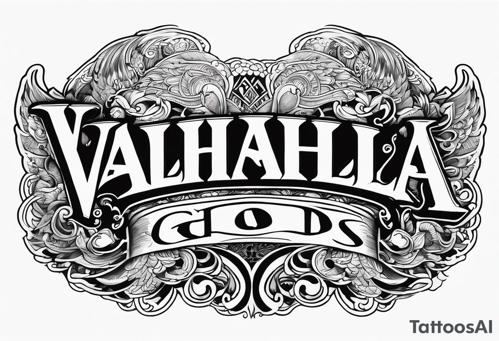 Valhalla heaven gods tattoo idea