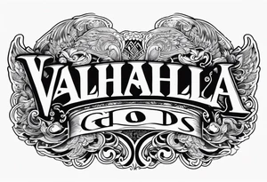 Valhalla heaven gods tattoo idea