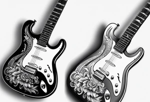 Electric guitar tattoo idea