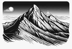 mountain climber tattoo idea