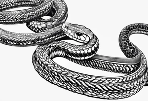 I want a snake tattoo tattoo idea