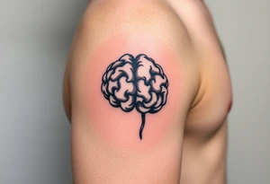 Walnut on the inside forearm that sort of looks like a brain tattoo idea