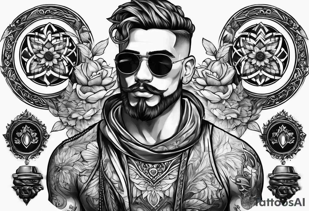 masculine tattoo tattoo idea