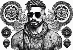 masculine tattoo tattoo idea