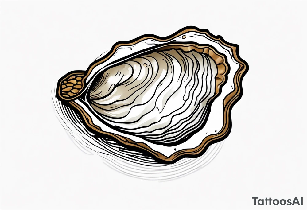 Small oyster tattoo idea