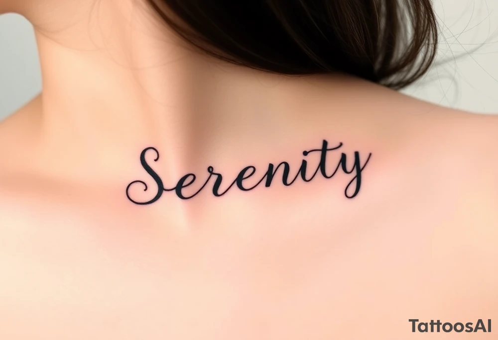 Serenity tattoo idea