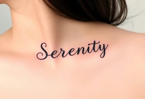 Serenity tattoo idea