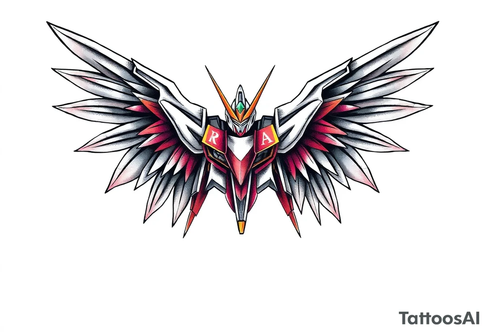 Wing Gundam tattoo idea