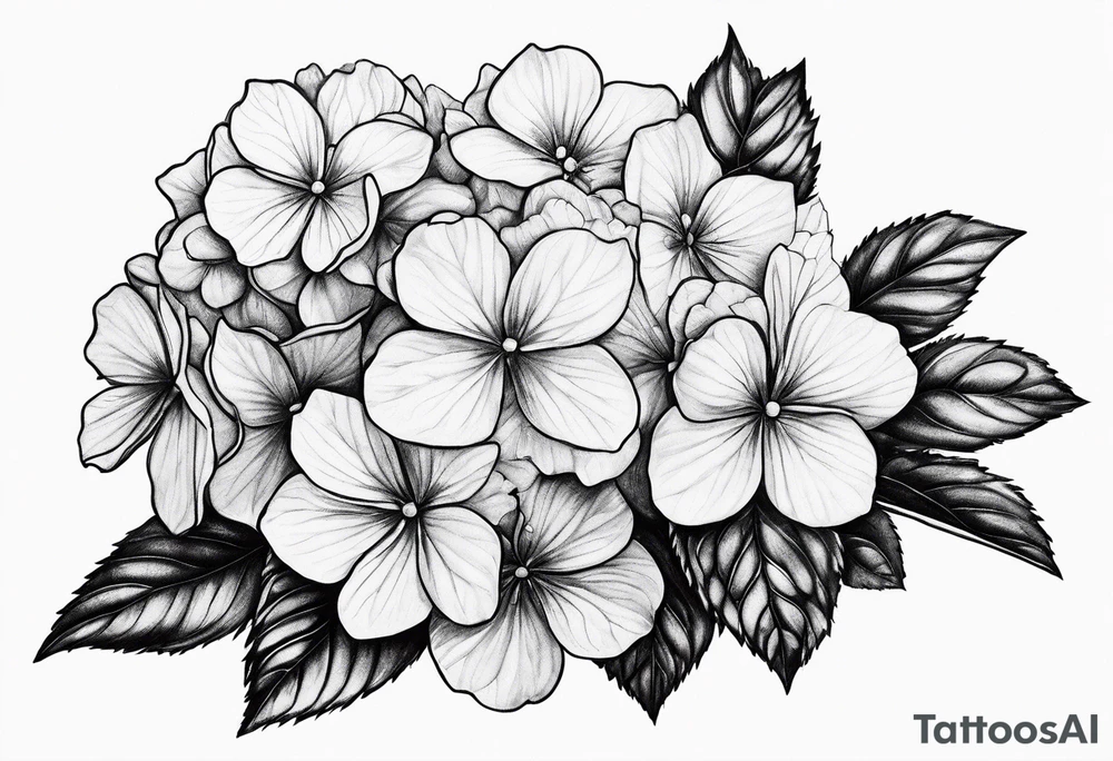 Hydrangeas tattoo idea