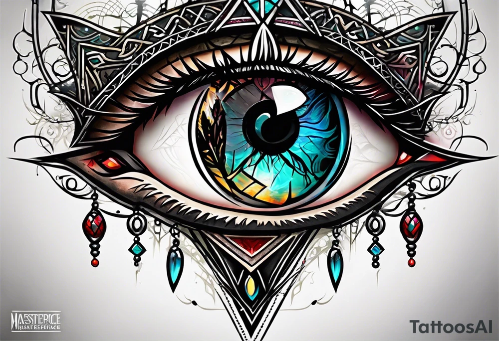 cybersigil eye tattoo idea