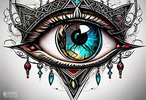 cybersigil eye tattoo idea