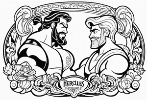 Disneys Hercules and Meg tattoo idea