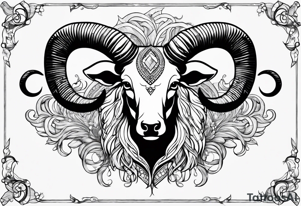 Aries horns tattoo idea
