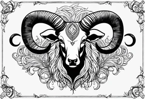 Aries horns tattoo idea