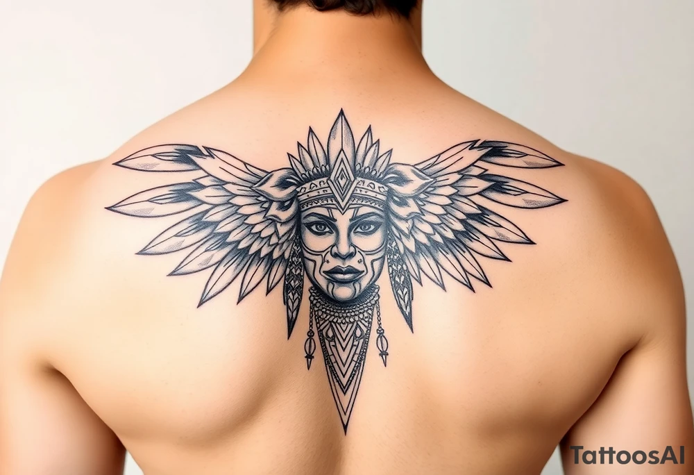 Aztec princess tattoo idea