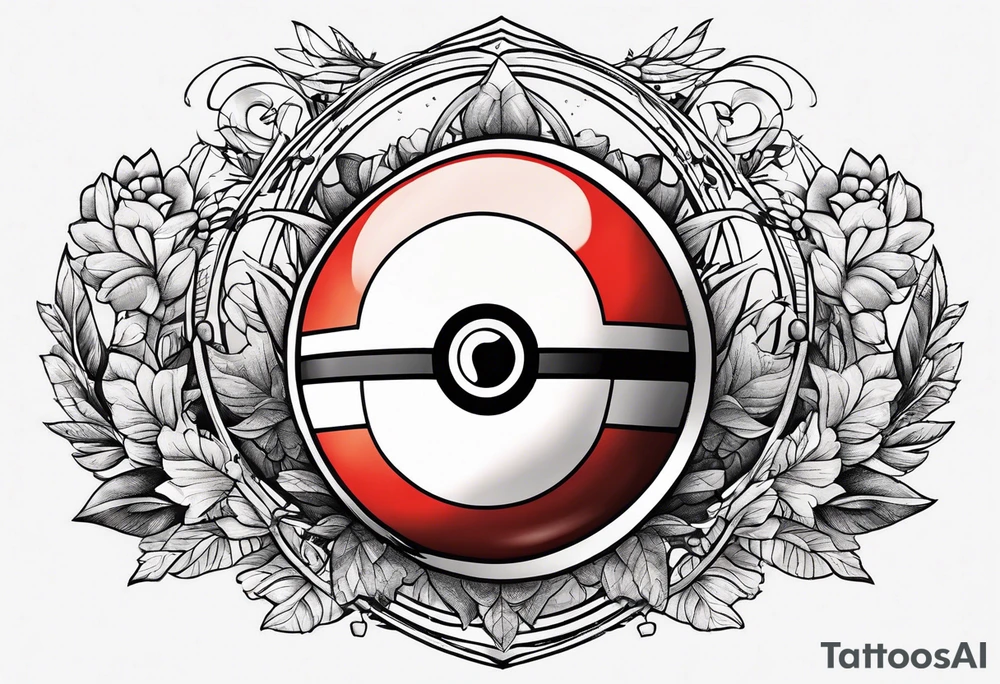 simple pokeball tattoo tattoo idea