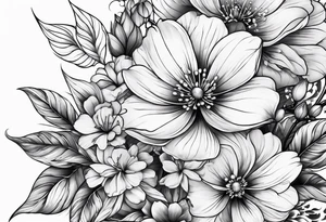 rising blossoms tattoo idea