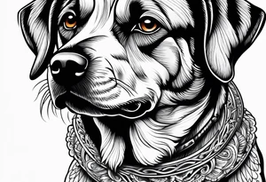 Dog passed away tattoo idea