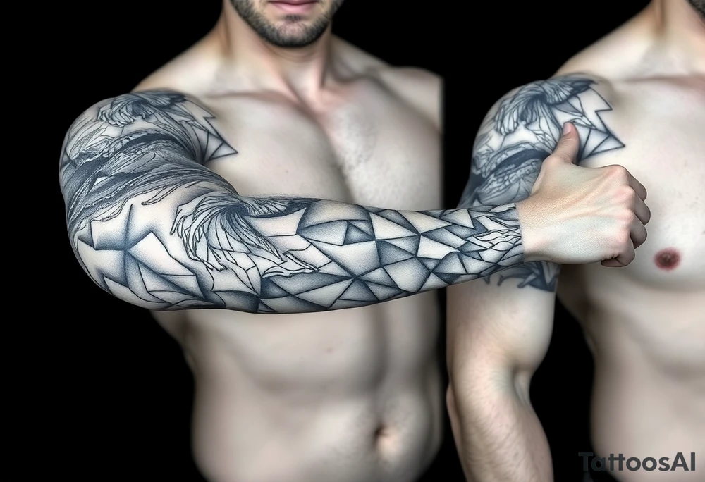 sea ​​patterns tattoo idea