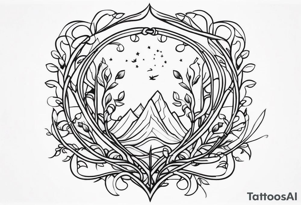 Long Vines tattoo idea