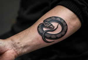 streetwear snake seen from the up view tattoo idea