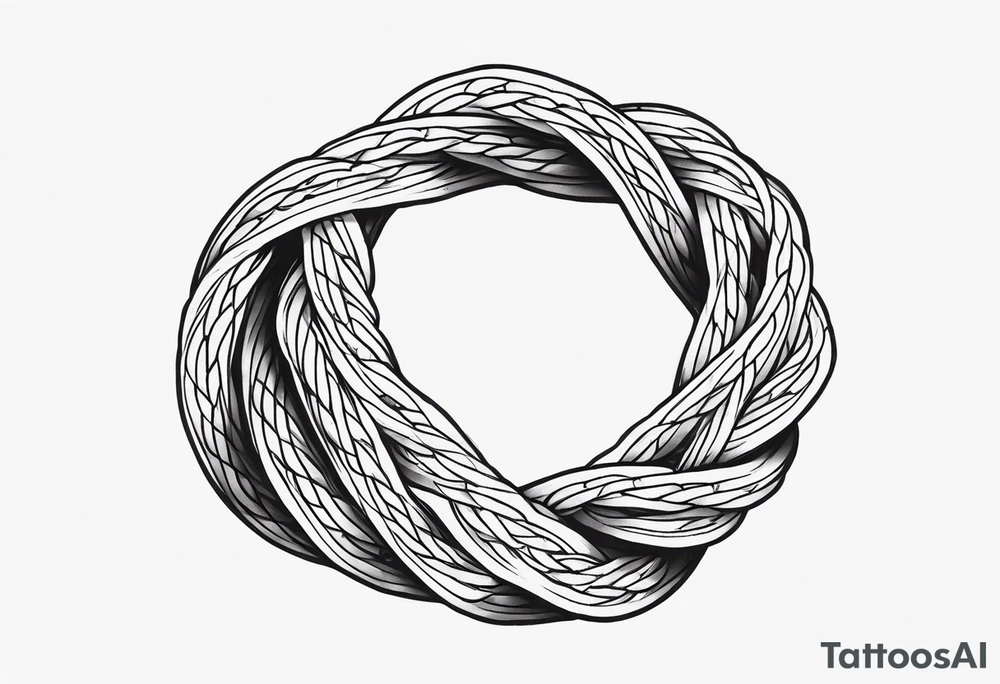 Twisted rope tattoo idea