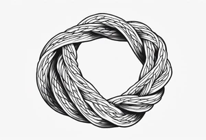 Twisted rope tattoo idea
