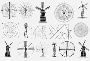 Friendship graph mathematically correct with a prime knot 6,1, dutch windmill graph tattoo idea