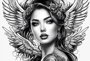 use picture from favorite and delete the wings tattoo idea