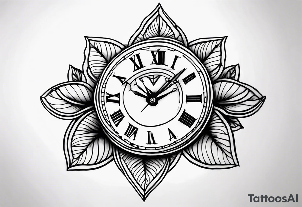 Avó a parar o relógio tattoo idea