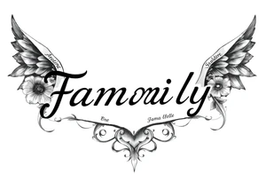 Tattoo for my family with names tattoo idea